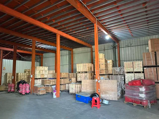 Wooden-crate storage area