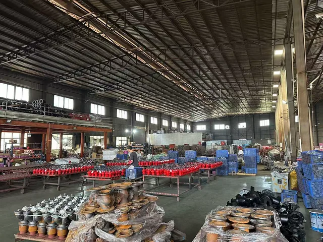 Workshop with products in production