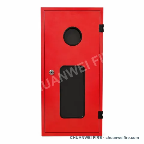 Red Single-Extinguisher Cabinet