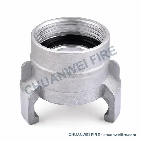 Silver-Finish Female-Threaded Claw Coupling