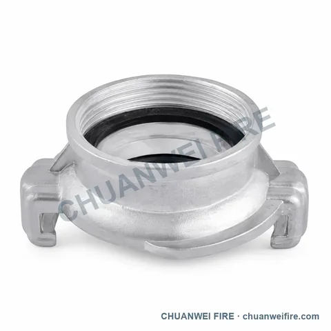 Silver-Finish Female-Threaded Twin-Claw Coupling