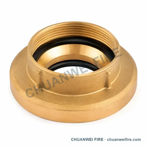 Brass-Finish Female-Threaded Disc-Type Coupling