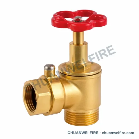 Brass-Finish Union Fire Hose Valve