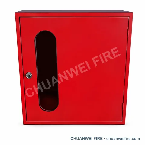 Red Narrow-Window Hose Reel Cabinet