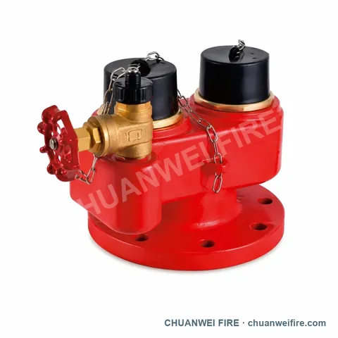 Red Two-Way Flanged Fire Department Connection