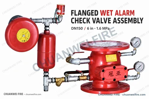 Wet Alarm Check Valve Assemblies — DN150 Flanged Complete Assembly