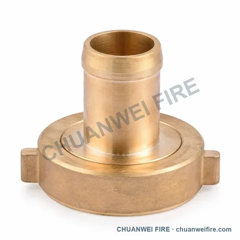 Brass-Finish Double-Lug Hose Tail Coupling
