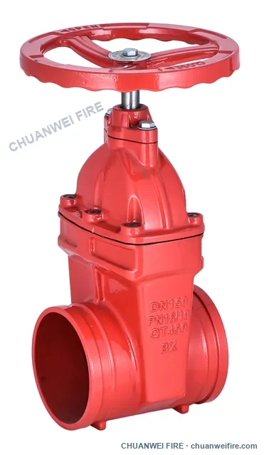 Grooved supervisory gate valve — sample view