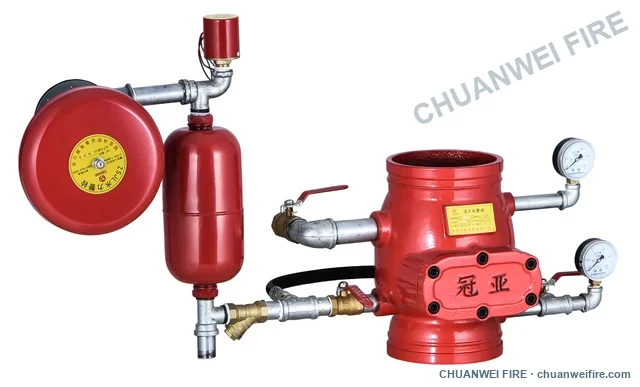 Grooved wet-alarm assembly — sample layout