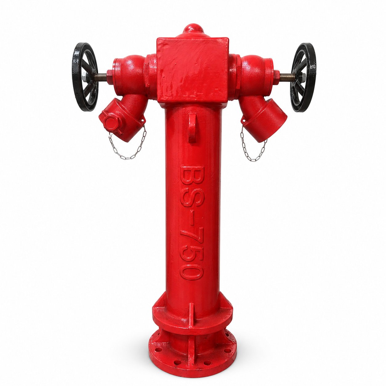 Outdoor fire hydrants including the British-type BS-750 pillar hydrant