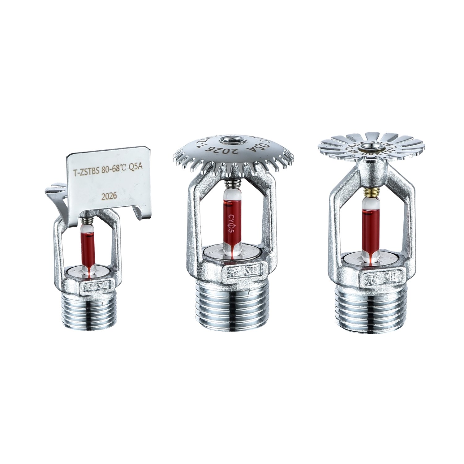 Three standard response sprinkler configurations
