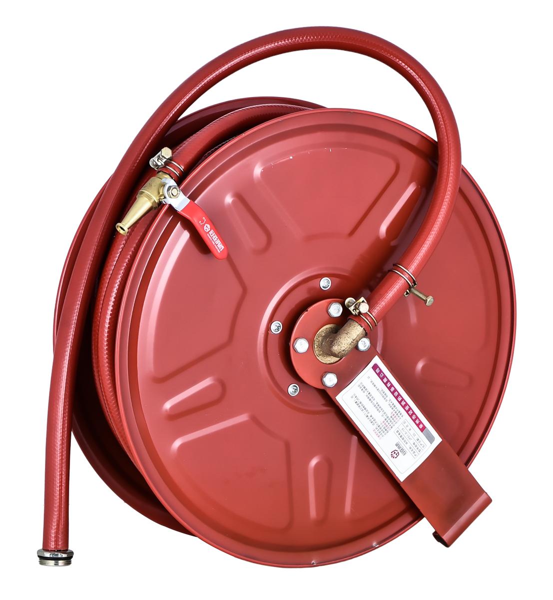 Standard straight-stream fire hose reel